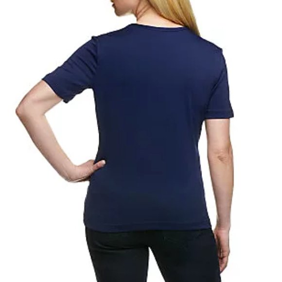 Susan Graver Essentials Butterknit Short Sleeve T-Shirt  8461 - Picture 2 of 2